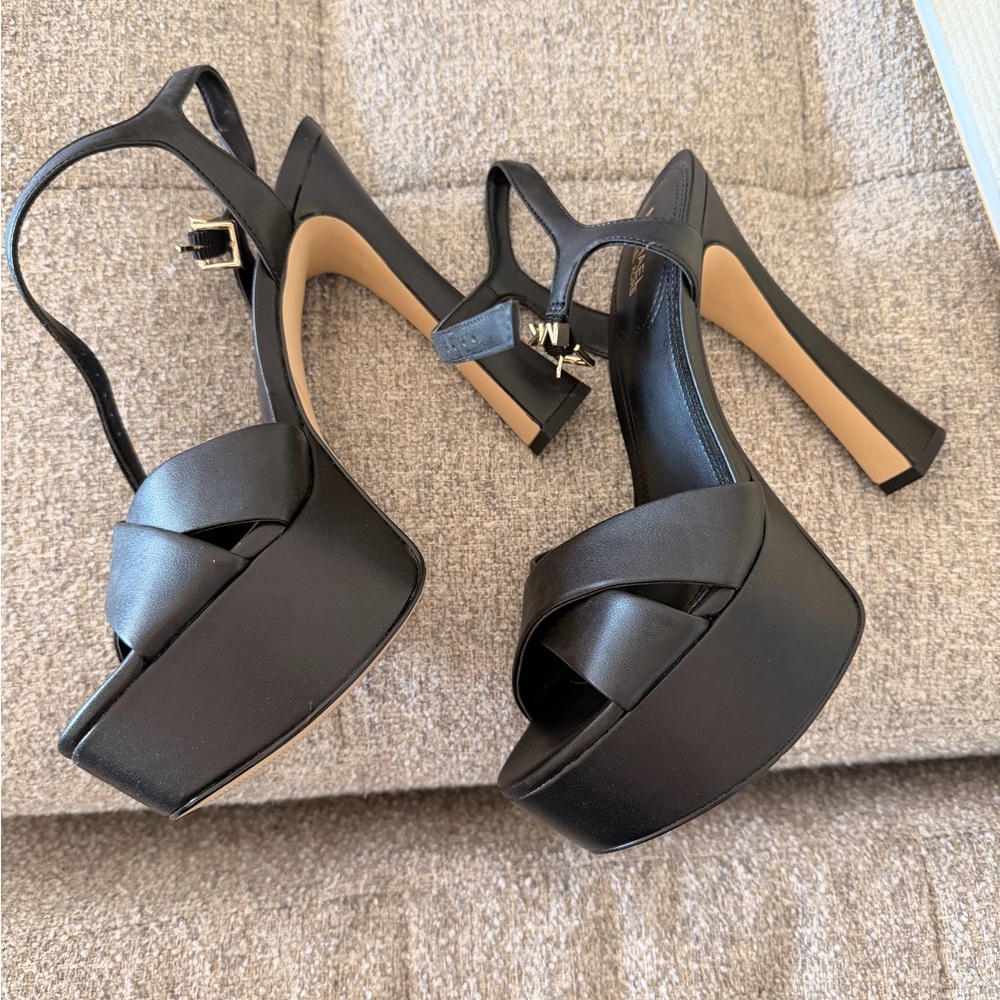 Michael Kors Leona Platform Faux Leather